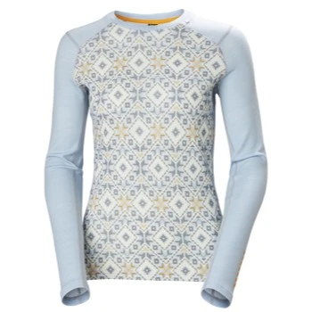 Helly Hansen Lifa Merino Midweight Graphic Crew Top - Women's By Helly Hansen 1 Helly Hansen Lifa Merino Midweight Graphic Crew Top - Women's By Helly Hansen