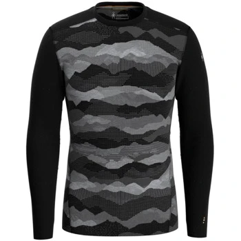 Smartwool Classic Thermal Merino Base Layer Pattern Crew Top - Men's By Smartwool 1 Smartwool Classic Thermal Merino Base Layer Pattern Crew Top - Men's By Smartwool