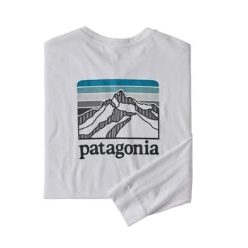 Patagonia Long-Sleeved Line Logo Ridge Responsibili-Tee - Men's By Patagonia 1 Patagonia Long-Sleeved Line Logo Ridge Responsibili-Tee - Men's By Patagonia