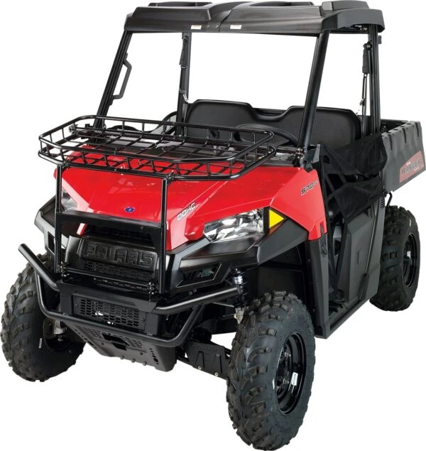 Moose Polaris Ranger Black Front Hood Rack 1 Moose Polaris Ranger Black Front Hood Rack